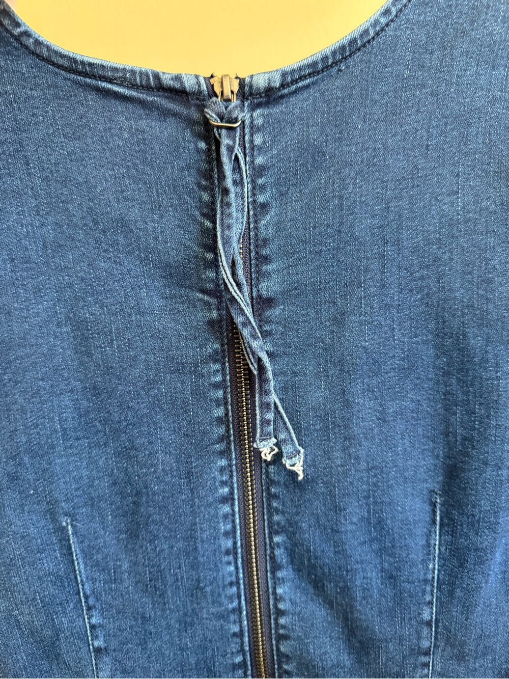 Free People Charlotte Romper Blue Denim Belted Short Sleeve Small - Picture 5 of 11